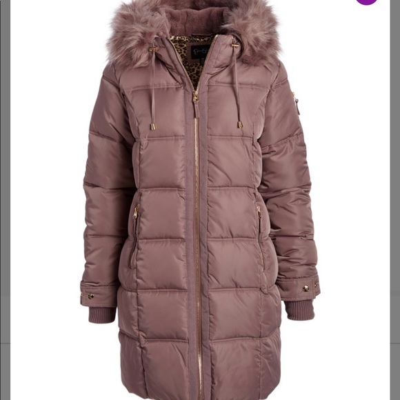 JESSICA SIMPSON / Mauve / puffer coat - Picture 8 of 10